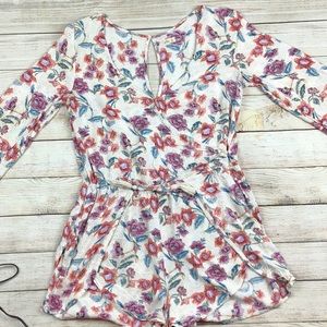 American Eagle floral romper